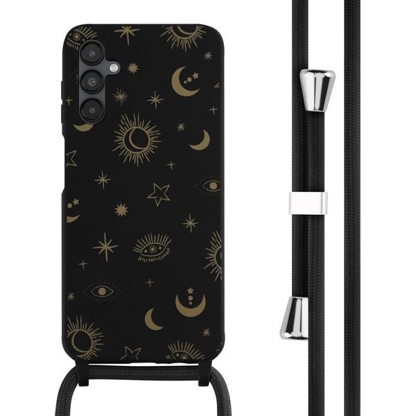 Samsung Galaxy A14/Samsung Galaxy A14 Custodia - Silicone - Imoshion Custodia Morbida/Manicotto Con Cinturino/Copertura Posteriore - Nero-image