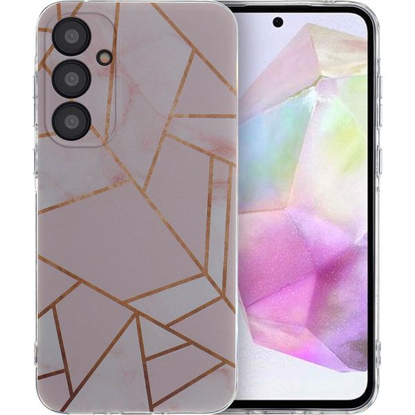 Samsung Galaxy A35 Sleeve - Silicone - Imoshion Custodia Morbida/Copertura Posteriore - Rosa-image