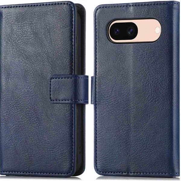 Custodia Imoshion Per Google Pixel 8A - Cover Flip A Libro - Blu Scuro-image