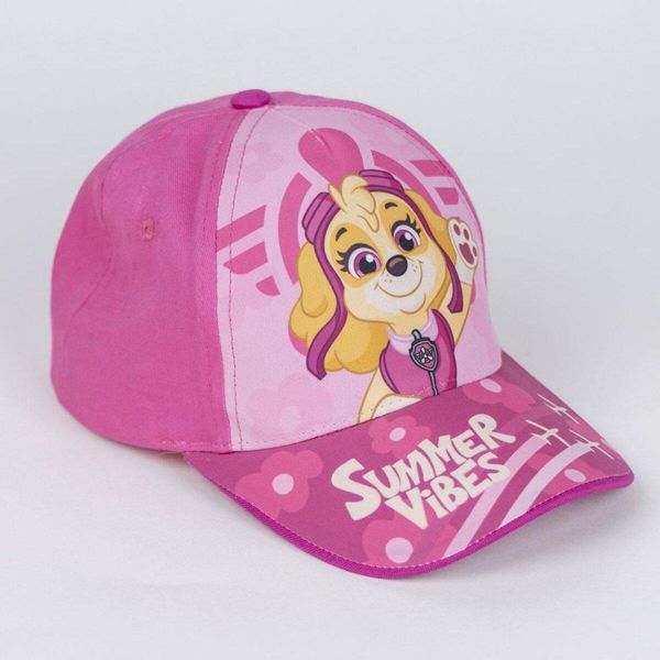 Berretto Estivo Paw Patrol - Berretto Per Bambini Con Stampa E Protezione Uv Rosa-image