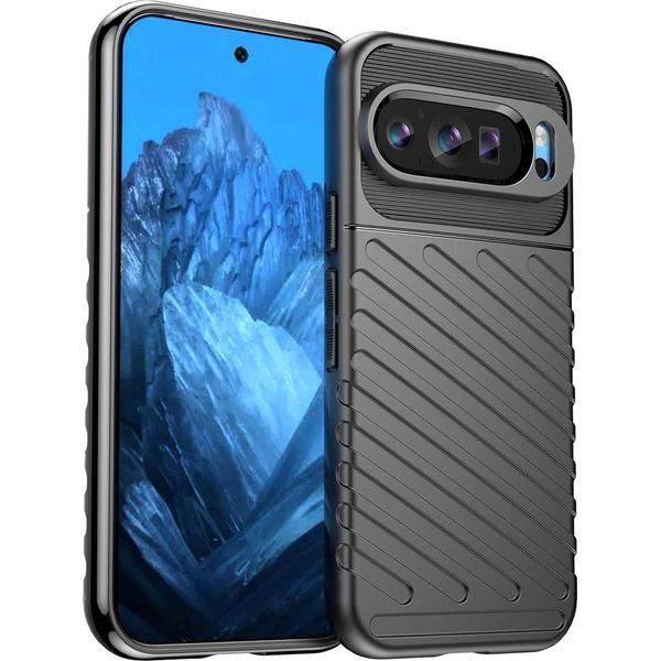 Google Pixel 9 Pro/Google Pixel 9 Sleeve - Silicone - Imoshion Custodia Morbida/Backcover - Nero-image