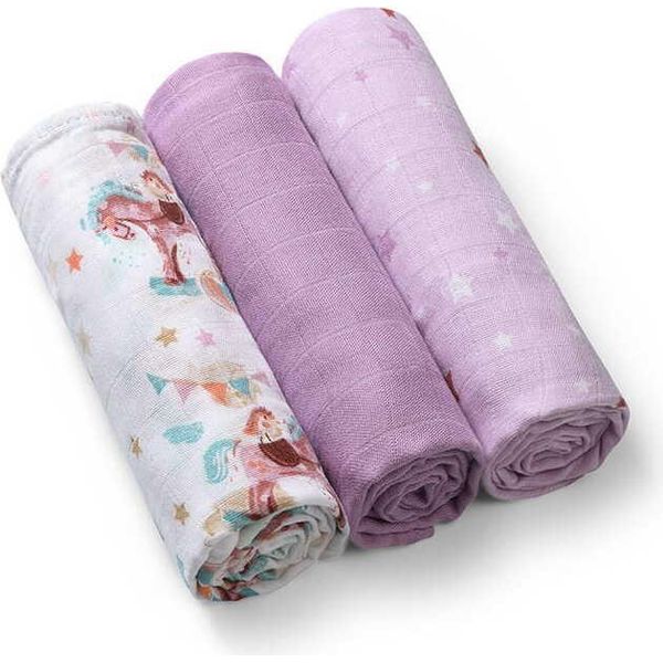 Babyono | Pannolini In Bambù Confezione Da 3 Pezzi - 70 X 70 Cm - Multifunzionali - Delicati Sulla Pelle-image
