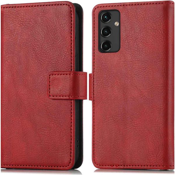 Custodia Per Cellulare Imoshion Per Samsung Galaxy A14 (5G)/Samsung Galaxy A14 (4G) - Cover Flip Libreria Flip - Rosso-image