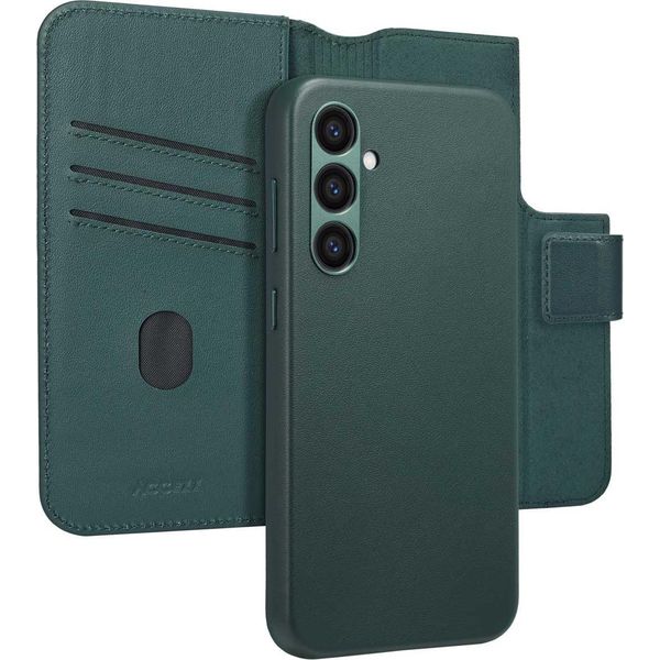 Custodia Samsung Galaxy S24 Plus - Vera Pelle - Accezz Flip Cover/2 In 1 Case - Verde Scuro-image