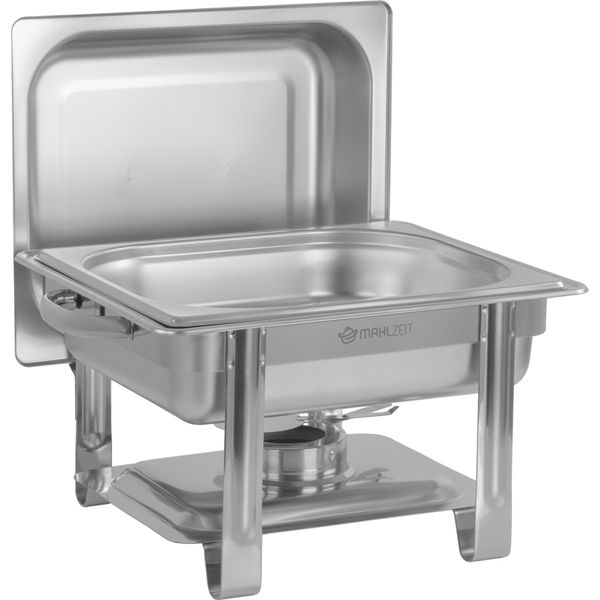 Chafing Dish In Acciaio Inox Da 4 Litri, 1/2 Gn Scaldavivande, Per Catering, Buffet-image