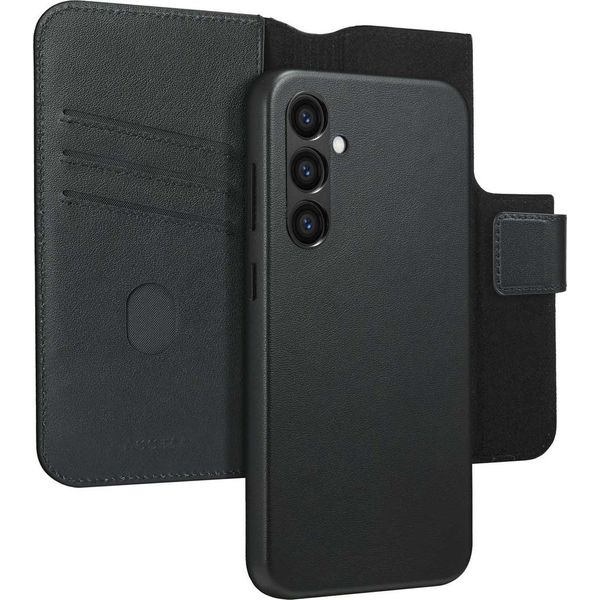 Samsung Galaxy S24 Plus Cover - Vera Pelle - Accezz Flip Cover/2 In 1 Case - Nero-image