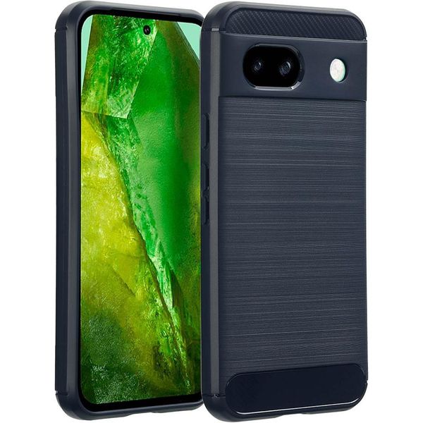 Google Pixel 8A Sleeve - Silicone - Custodia/Copertura Morbida Imoshion - Blu Scuro-image