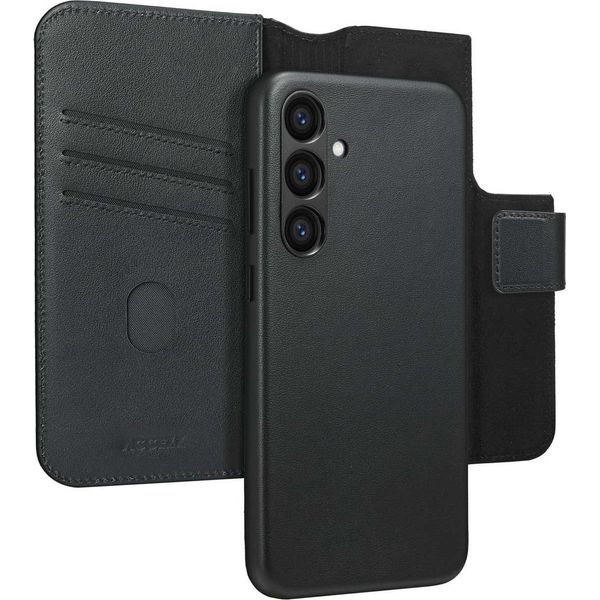 Samsung Galaxy S23 Fe Cover - Vera Pelle - Accezz Flip Cover/2 In 1 Case - Nero-image