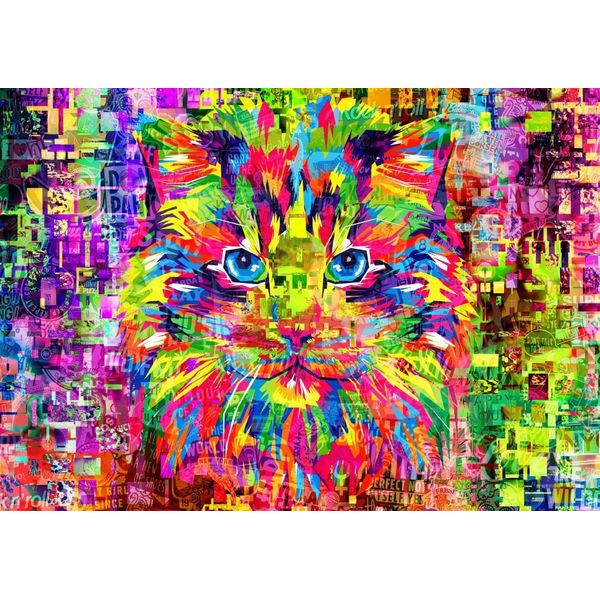 Bluebird Puzzle Gatto Meraviglioso - Puzzle Da 1000 Pezzi Gatto-image