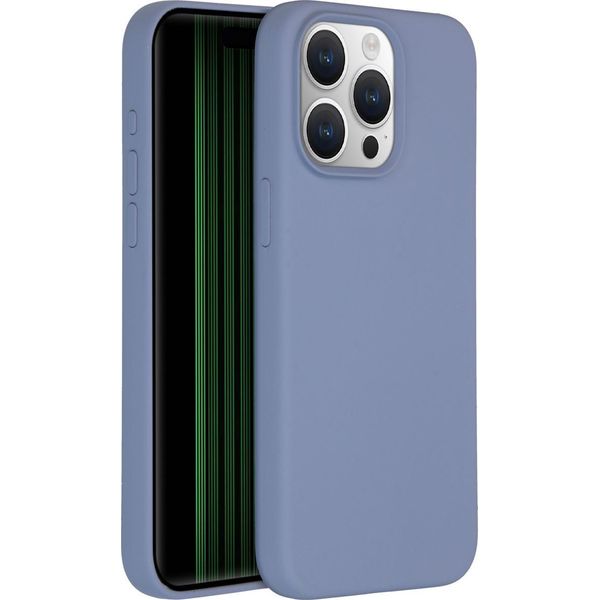 Custodia Per Iphone 15 Pro Max - Silicone - Accezz Soft Case/Backcover - Grigio-image