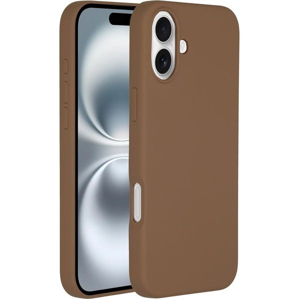 Custodia Per Iphone 16 Plus - Silicone - Accezz Soft Case/Backcover - Marrone Chiaro-image