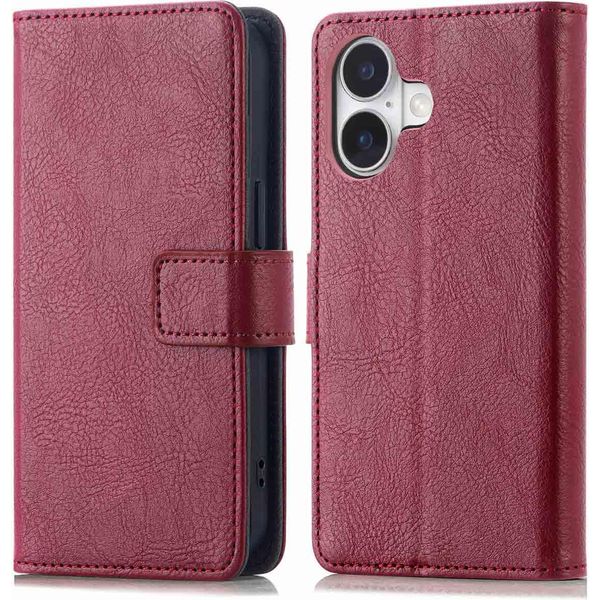 Custodia Imoshion Per Apple Iphone 16 - Cover Flip A Libro - Rosso-image