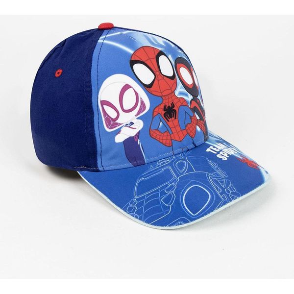 Berretto Estivo Spiderman - Berretto Per Bambini Con Stampa E Protezione Uv Blu-image