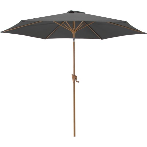 Ombrellone Inclinabile Roja Wood Ø 3 M Grigio-image
