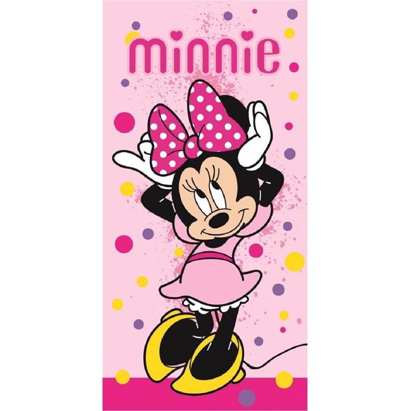 Telo Da Bagno Disney Minnie, Telo Da Spiaggia 70X140Cm (Asciugatura Rapida)-image