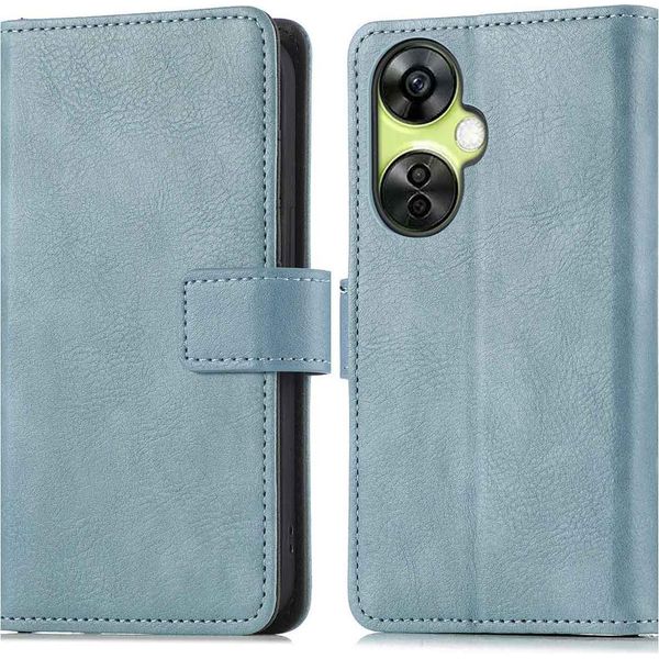 Custodia Per Cellulare Imoshion Per Oneplus Nord Ce 3 Lite/Oneplus Nord Ce 3 - Flip Cover Libreria Flip - Blu Chiaro-image