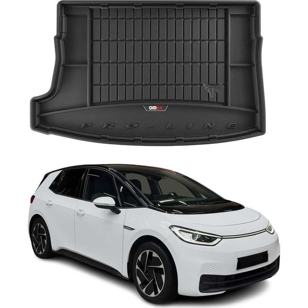 Omac Rivestimento Del Bagagliaio In Gomma Per Vw ID.3 2019-2025 Rivestimento Del Bagagliaio In Tpe Nero-image