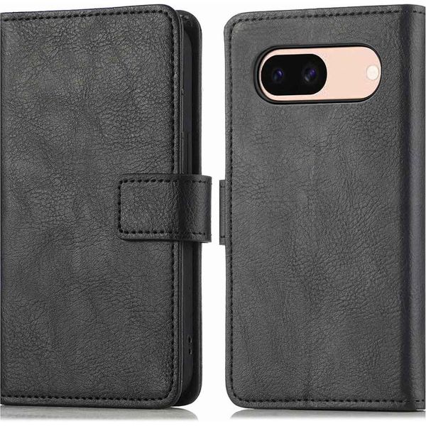 Custodia Per Telefono Cellulare Imoshion Per Google Pixel 8A - Flip Cover Libreria Flip - Nero-image