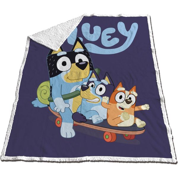 Coperta In Pile Bluey 150X120 Cm - Accogliente Coperta In Sherpa Per Bambini-image