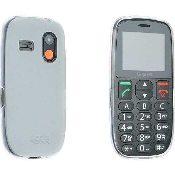 Caseroxx Cover Protettiva In Tpu Compatibile Con Gigaset GL395, Custodia Per Cellulare In Gomma Trasparente-image