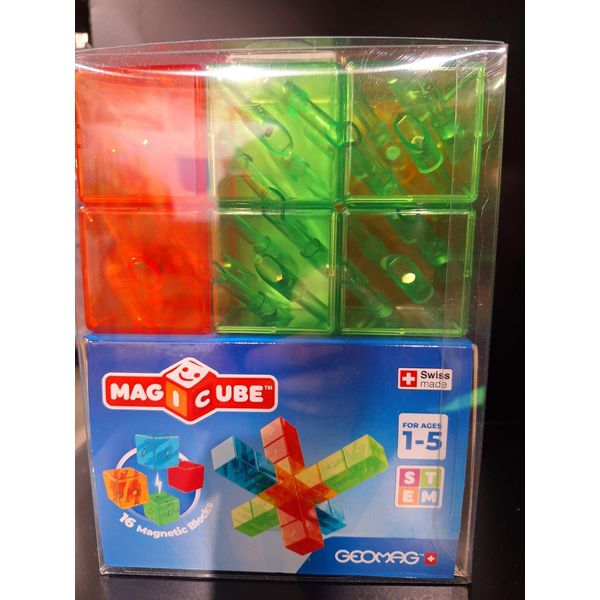 Geomag Giocattolo Magnetico Per Costruzioni Magicube Gemme Colori Cristallo 16 Pezzi-image