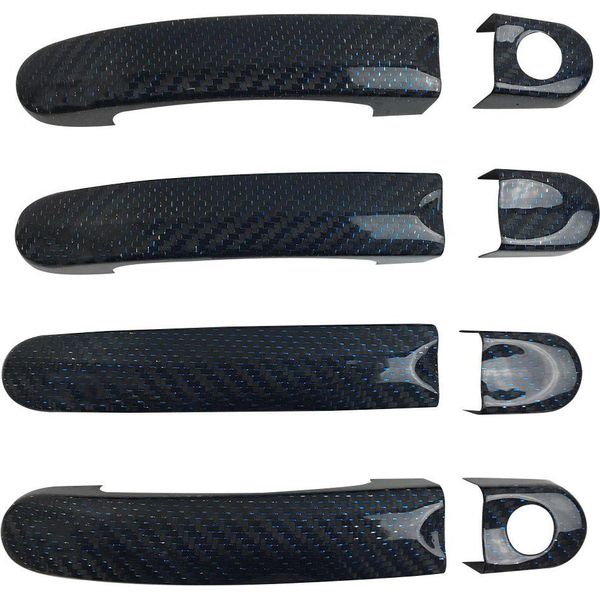 Coprimaniglia Per Vw T5 T6 2003-2025 4 Porte In Fibra Di Carbonio Blu 8X-image