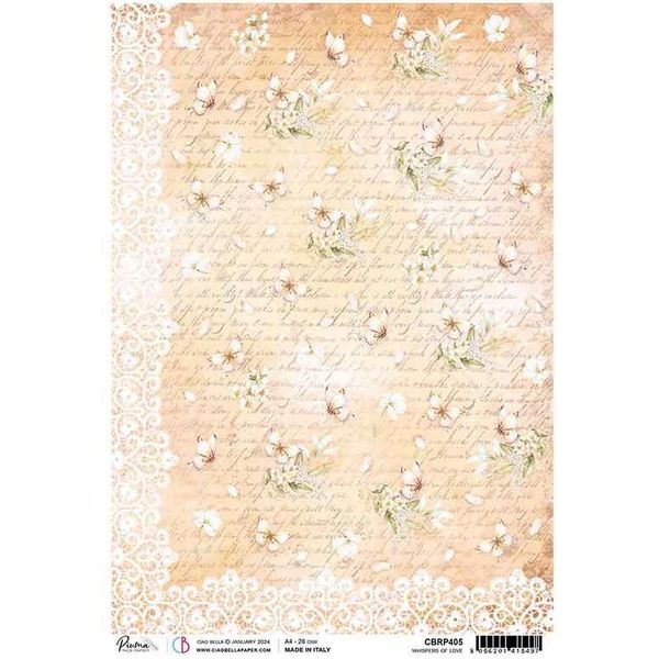 Carta Di Riso Per Decoupage A4 - Ciao Bella - Sussurri D'amore-image