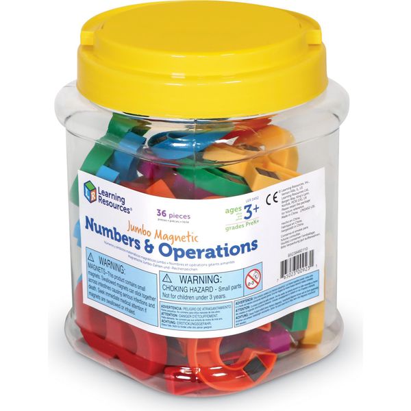Learning Resources Xxl Numeri Magnetici - Set Di Giocattoli Educativi 36 Pezzi-image