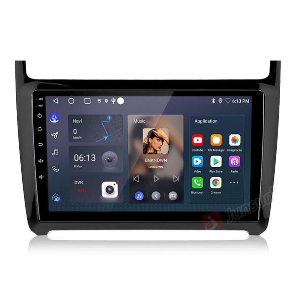 9 "Carplay Android 15 Autoradio Pour Vw Polo 6R 6C 2008-2020 Gps Navi Wifi Bt Dab+ Swc Usb Dsp"-image