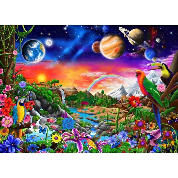 Puzzle Bluebird Cosmic Paradise - 500 Pezzi Colorati-image