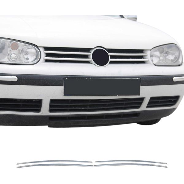 Modanature Griglia Radiatore Modanature Griglia Per Vw Golf 2003-2009 Acciaio Inox Argento 4 Pz-image