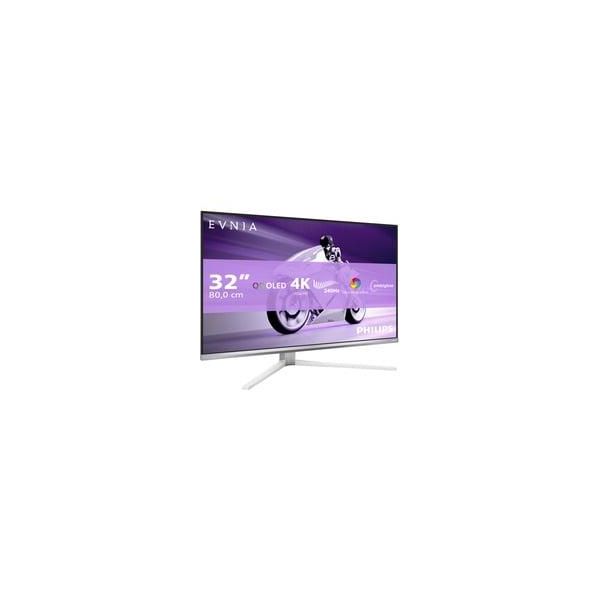 Evnia 32M2N8900 QD-OLED, Gaming-Monitor 80 Cm (31.5 Zoll), Weiß, Ultrahd/4K, Ambiglow, Hdmi, Dp, USB-C, Usb-Hub, Kvm, 240Hz Panel-image