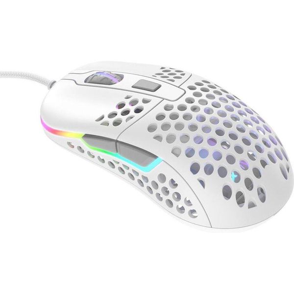 Cherry Xtrfy M42 - Maus - Rgb - Optisch - 5 Tasten - Kabelgebunden - Usb - Weiß (M42-RGB-WHITE)-image