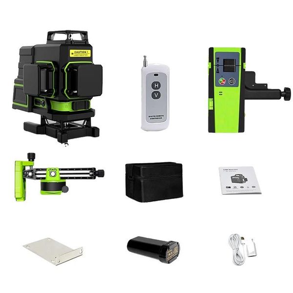 Livella Laser A Raggio Verde, Linee Laser 3D/4D, Funzione Di Autolivellamento, ME16R DC12G-image
