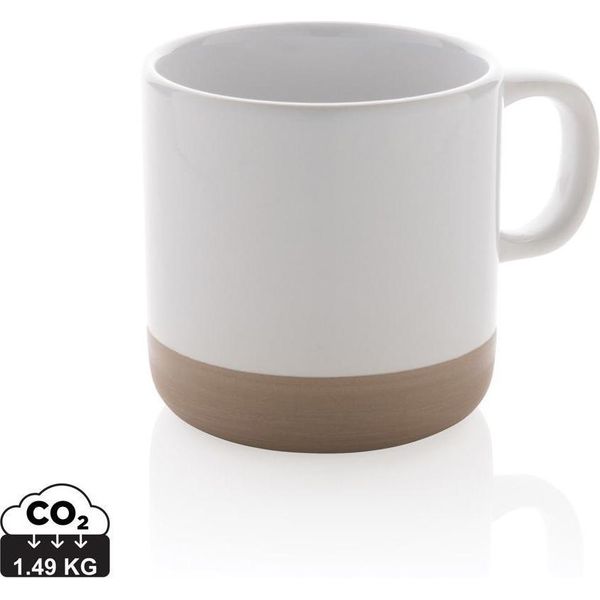 Xd Collection - Tazza Da Caffè, Smaltata, In Ceramica, 360Ml XD168 (Taglia Unica) (Bianco)-image