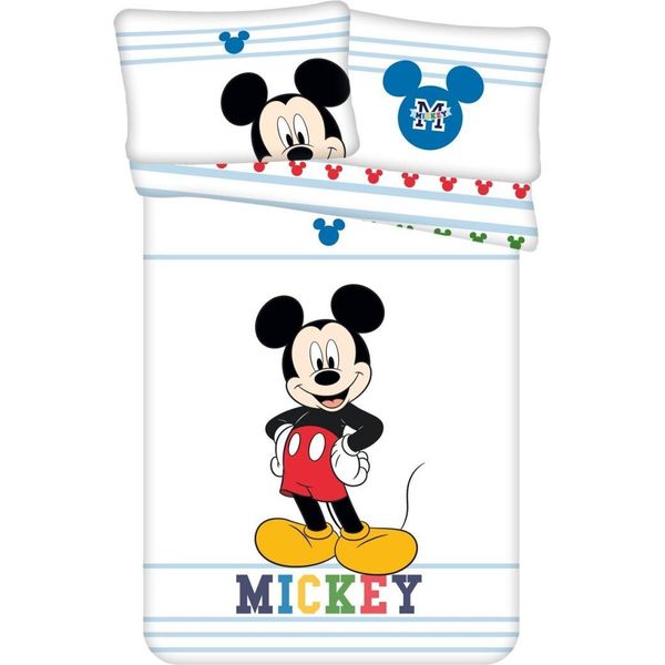 Biancheria Da Letto Per Bambini Disney Mickey Mouse - Copripiumino 100X135 Cm E Federa 40X60 Cm-image
