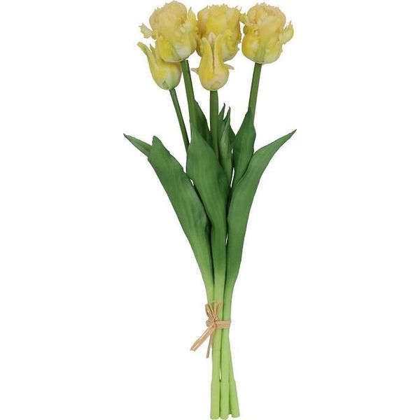 Fiori Artificiali Countryfield Bouquet Di Tulipani Giallo 47Cm Decorazione-image