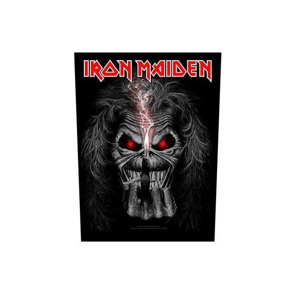 Iron Maiden - Toppa "Eddie Candle Finger"" RO1948 (Taglia Unica) (Nero/Grigio/Rosso)"-image