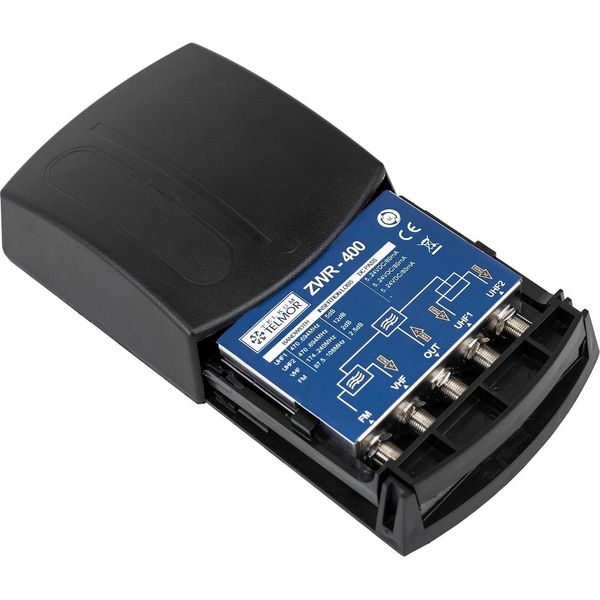 Telkom Telmor ZWR-400 Splitter D'antenna Vhf/Uhf Con Tecnologia Di Filtraggio Saw-image