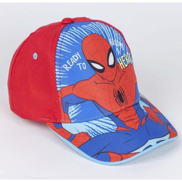Berretto Estivo Spiderman - Berretto Per Bambini Con Stampa E Protezione Uv Rosso-image