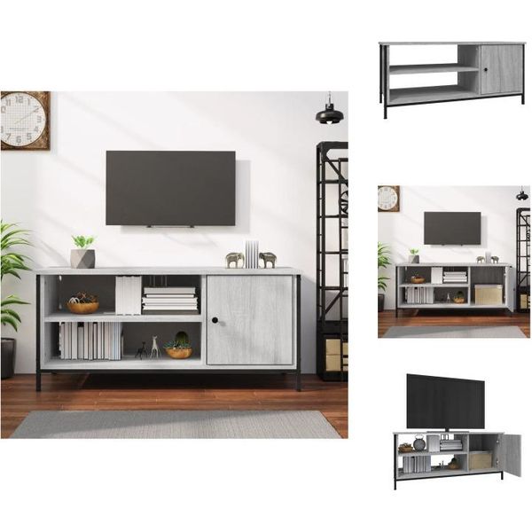 Vidaxl Mobile Tv Grigio Sonoma 100X40X45 Cm In Legno - Mobili Tv-image
