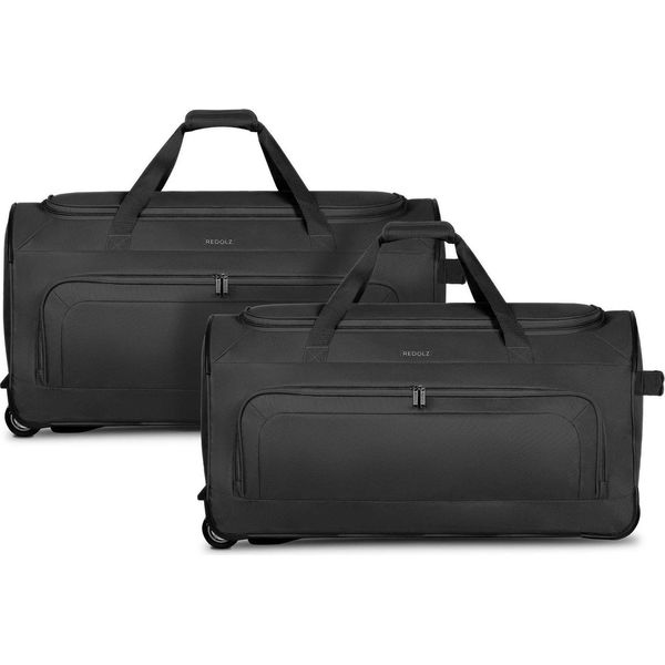 Redolz Borsa Da Viaggio Carrello Duffle Essentials Wheeled Duffle Set L + L L Black Nero-image
