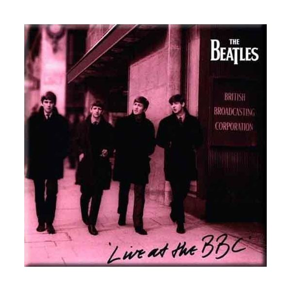 The Beatles - Magnete Da Frigo "Live At The Bbc"" RO11169 (Taglia Unica) (Nero/Rosa)"-image