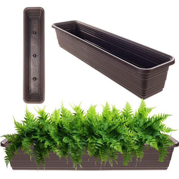 Kadax Fioriera Da Balcone 80Cm Moka-image