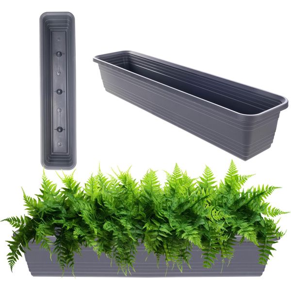 Kadax Fioriera Da Balcone 80 Cm Antracite-image