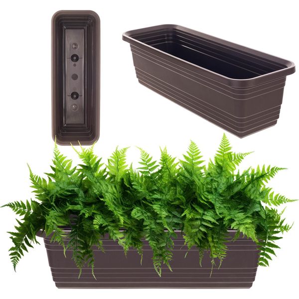 Vaso Da Balcone Kadax 50 Cm Moka-image