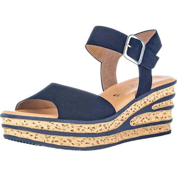 Gabor Scarpe Da Donna Sandali Alti Blu Casual, Numero Di Scarpe: Eur 41.5 | Uk 7.5-image