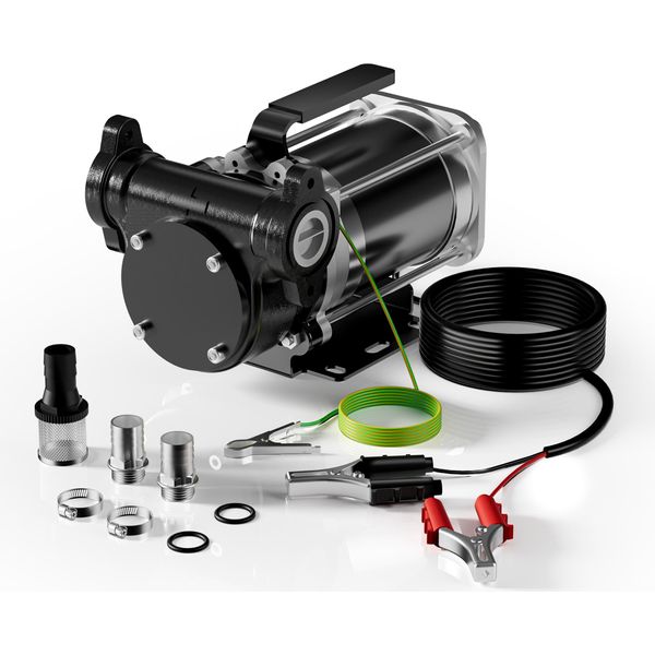 Pompa Di Trasferimento Wiltec 12 V, 180 W Pompa Carburante 57 L/Min, Pompa Di Alimentazione Per Gasolio/Benzina, Pompa Di Alimentazione Carburante 3200 Giri/Min-image