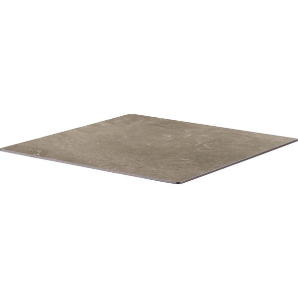 Piano D'appoggio 70 X 70 Cm In Marmo Laminato Beige - Oviala OpéRa-image