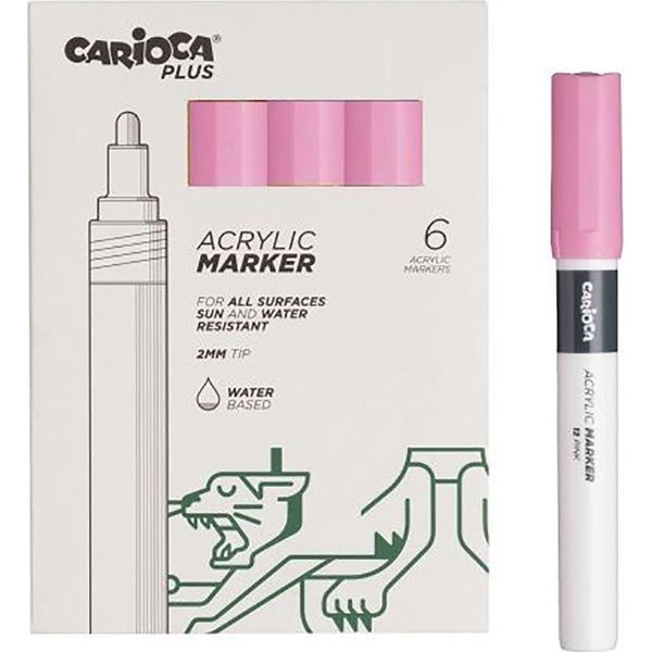 Carioca Plus 45218/12 Evidenziatore 6 Unità Taglia Unica-image